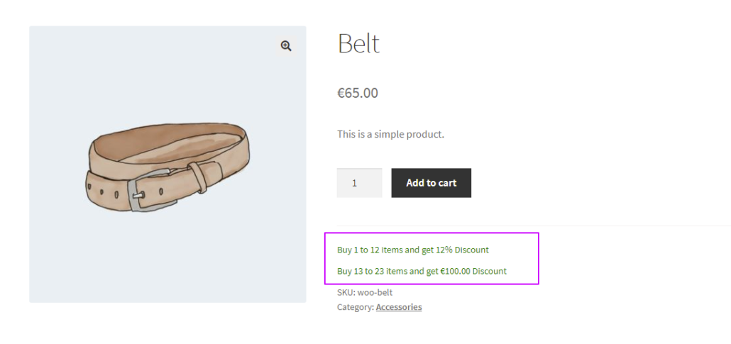 WooCommerce Product Bulk Discount