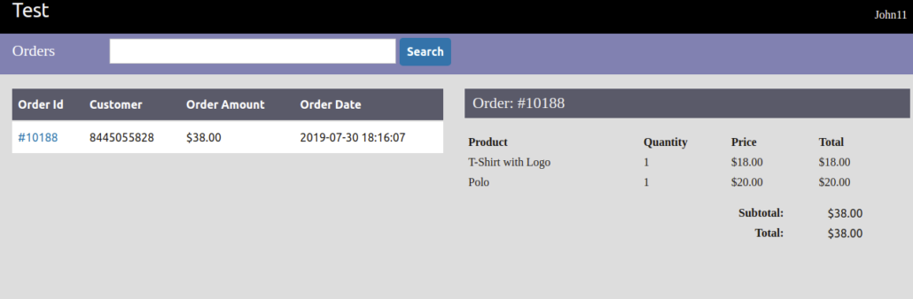 Woocommerce pos order details