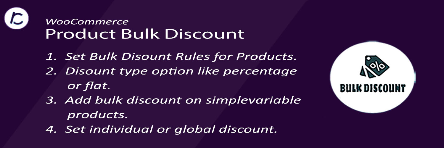 WooCommerce Product Bulk Discount